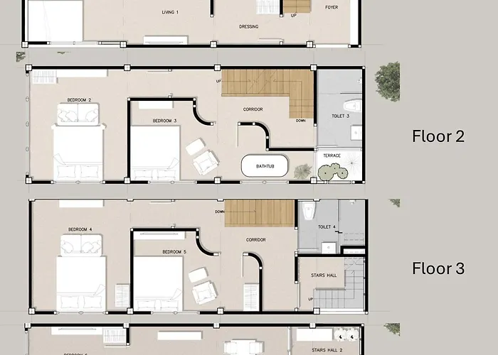 Cozy&modern 6-br Home, 14pax - Central, 5mins Bts *